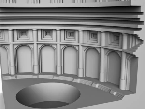 装飾ドーム 3Dプリントモデル