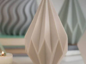 D&uuml;ş&uuml;k Poli Mum 3D Baskı Modeli