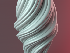 Columnar rotating candle wave candle Modèles 3D en vedette