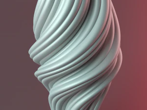 Columnar rotating candle wave candle 3D Print Model