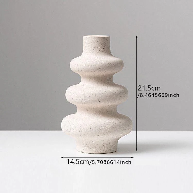 Curved Ceramic Vase 3D Print Model .c4d .max .obj .3ds .fbx .stl .blend 