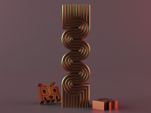S-shaped silicone spiral candle mold Modello di stampa 3D