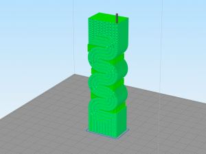 S-shaped silicone spiral candle mold Modello di stampa 3D