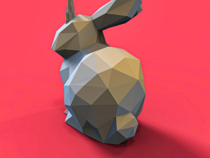 Rabbit Unicorn 3D Print Model