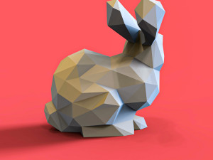 Rabbit Unicorn 3D Print Model