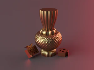 Diamond Pillar Geometric 3D Print Model