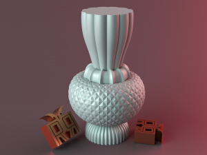 Diamond Pillar Geometric Modelo de impresión 3D