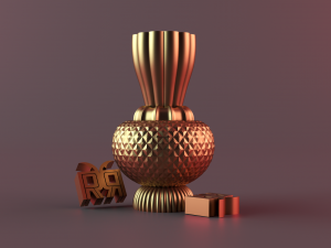 Diamond Pillar Geometric Modelo de impresión 3D
