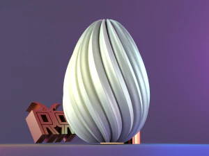 Round Welle candle mold 3D Print Model