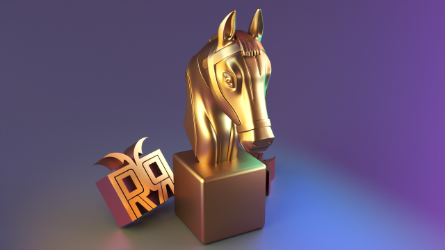 Standing horse head 3D Baskı Modeli .c4d .max .obj .3ds .fbx .stl .blend 