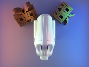 Standing horse head 3D Baskı Modeli