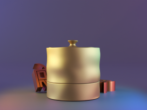 Cylindrical deform container 3D Print Model