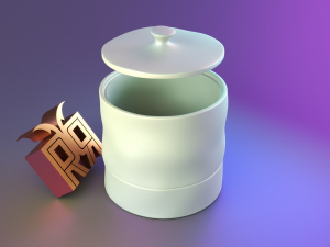Cylindrical deform container 3D Print Model