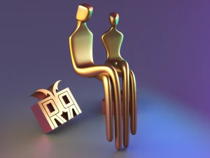 Mantle Sculpture the Two of Us 3D Print Model