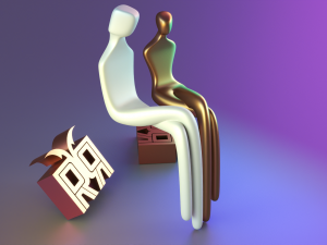 Mantle Sculpture the Two of Us 3Dプリントモデル