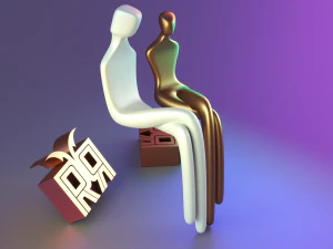 Mantle Sculpture the Two of Us 3D Print Model