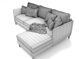 Lomeo Fixed corner sofa CG 텍스쳐