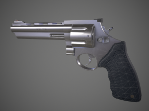 Revolver in 44 Magnum w 65 Modelo 3D