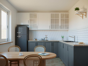Kitchen Nordic Style Interior Scene Corona Renderer 3D Модель
