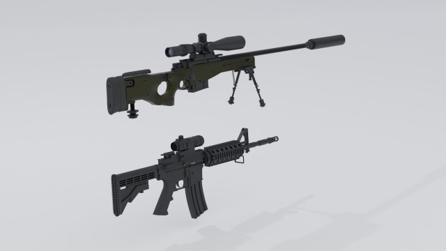 Weapons 3D Модель .c4d .max .obj .3ds .fbx .stl .blend 