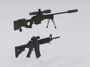Weapons 3D Model