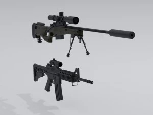 Weapons 3D Model