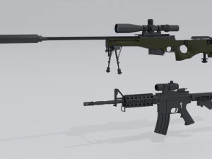 Weapons 3D Model