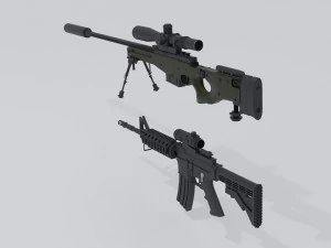 Weapons 3D Model