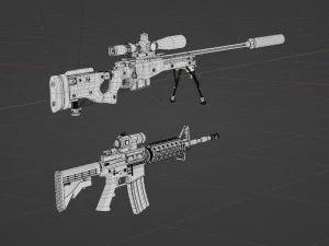 Weapons 3D Model