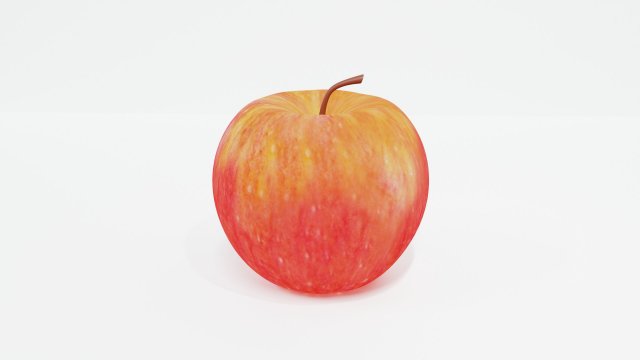 Apple 3D Model .c4d .max .obj .3ds .fbx .stl .blend