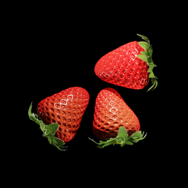 Strawberry 3D Модель .c4d .max .obj .3ds .fbx .stl .blend 