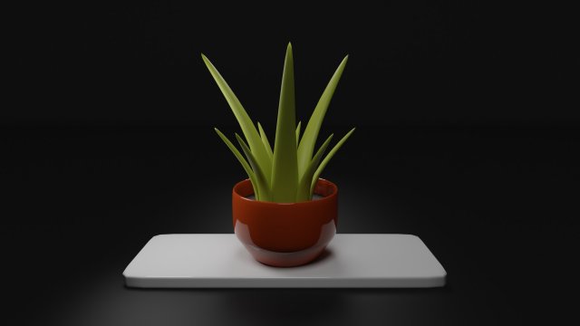 Potted Plant 3D Модель .c4d .max .obj .3ds .fbx .stl .blend 