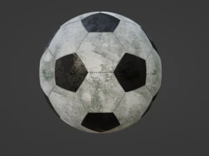 サッカーボールが汚れている 3Dモデル