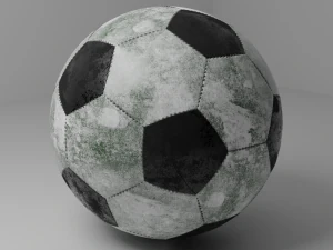 Soccer ball dirty 3D Model