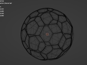 Soccer ball dirty Modello 3D