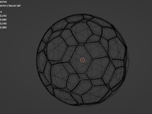 Soccer ball dirty 3D Model