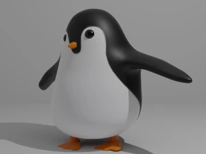 Penguin rigged 3D Model