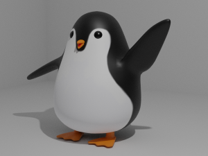 Penguin rigged 3D मॉडल