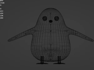 Penguin rigged 3D Model