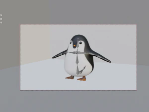 Penguin rigged 3D Model