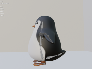 Penguin rigged 3D मॉडल
