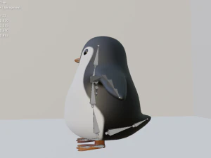 Penguin rigged 3D Model