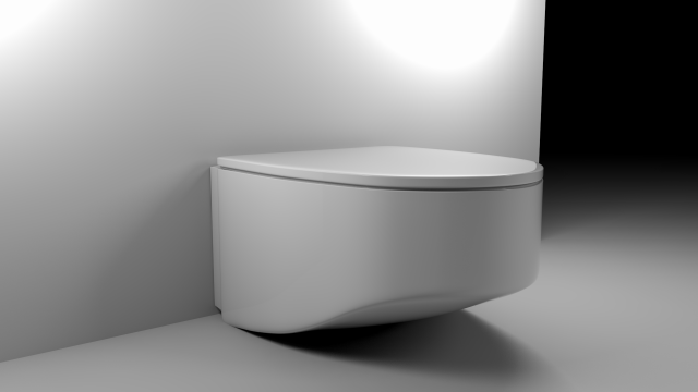 Toilet New Model 3D .c4d .max .obj .3ds .fbx .stl .blend 