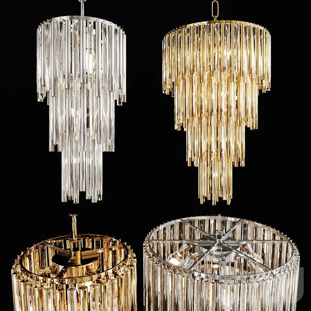 Chandelier Gigi LS2011 3D Model .c4d .max .obj .3ds .fbx .stl .blend
