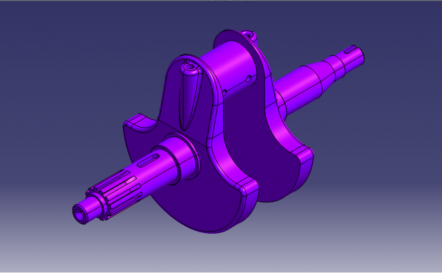 Crankshaft 3D 모델 .c4d .max .obj .3ds .fbx .stl .blend 