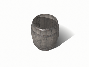 Wooden barrel Model 3D