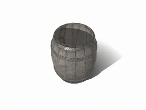 Wooden barrel 3D Model