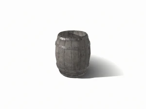 Wooden barrel 3D Model