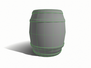 Wooden barrel Model 3D