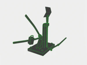 Chemin de fer de la fl&egrave;che Modèle 3D